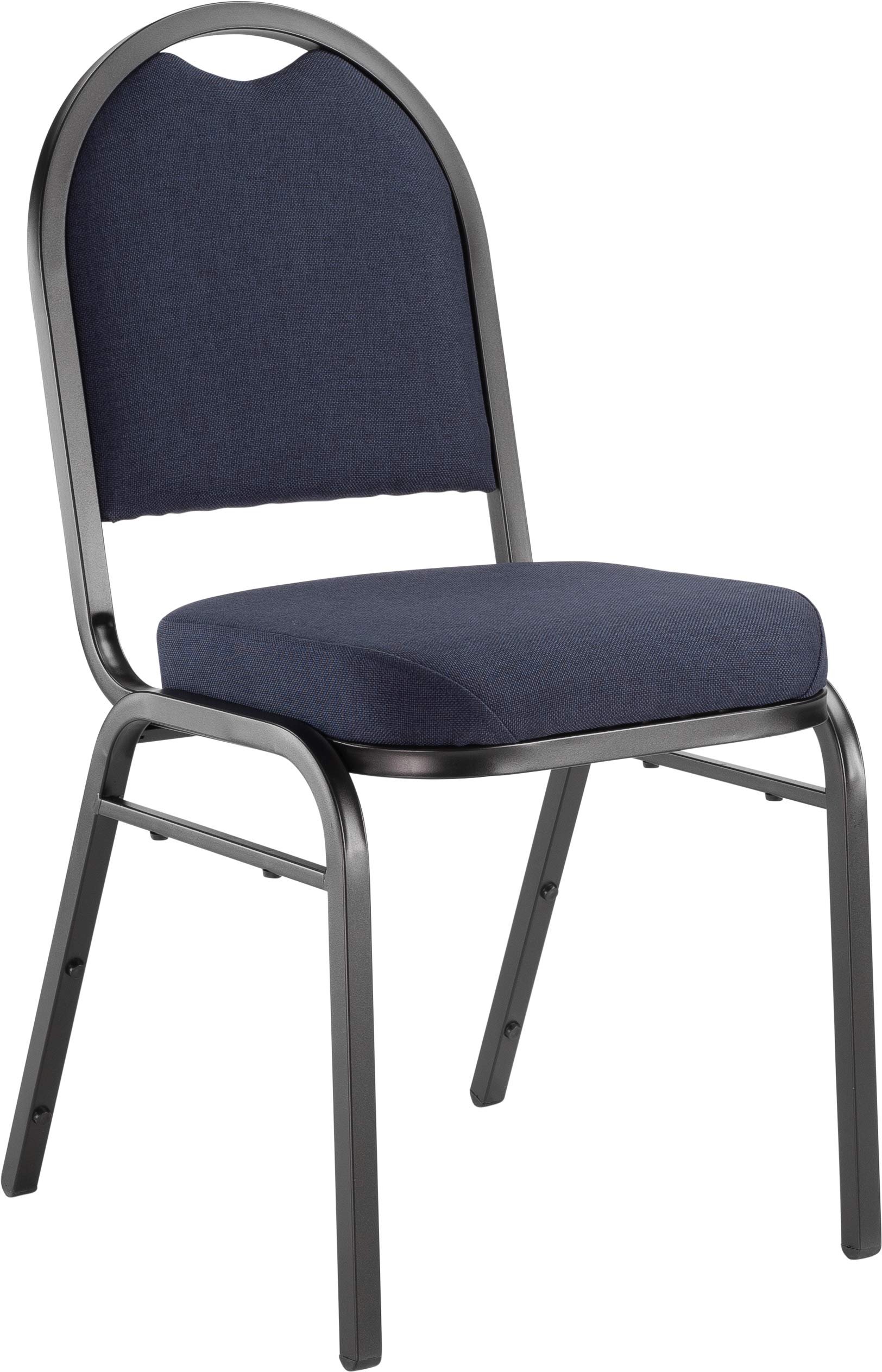 National Public Seating 9200 Series: Dome-Back Premium Fabric Upholstered Banquet Stack Chair