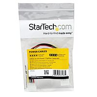 StarTech.com LP4 Power Y Splitter Cable - Molex Y Splitter (PYO2L) (Pack of 2) 1 Count (Pack of 2) LP4 to 2x LP4