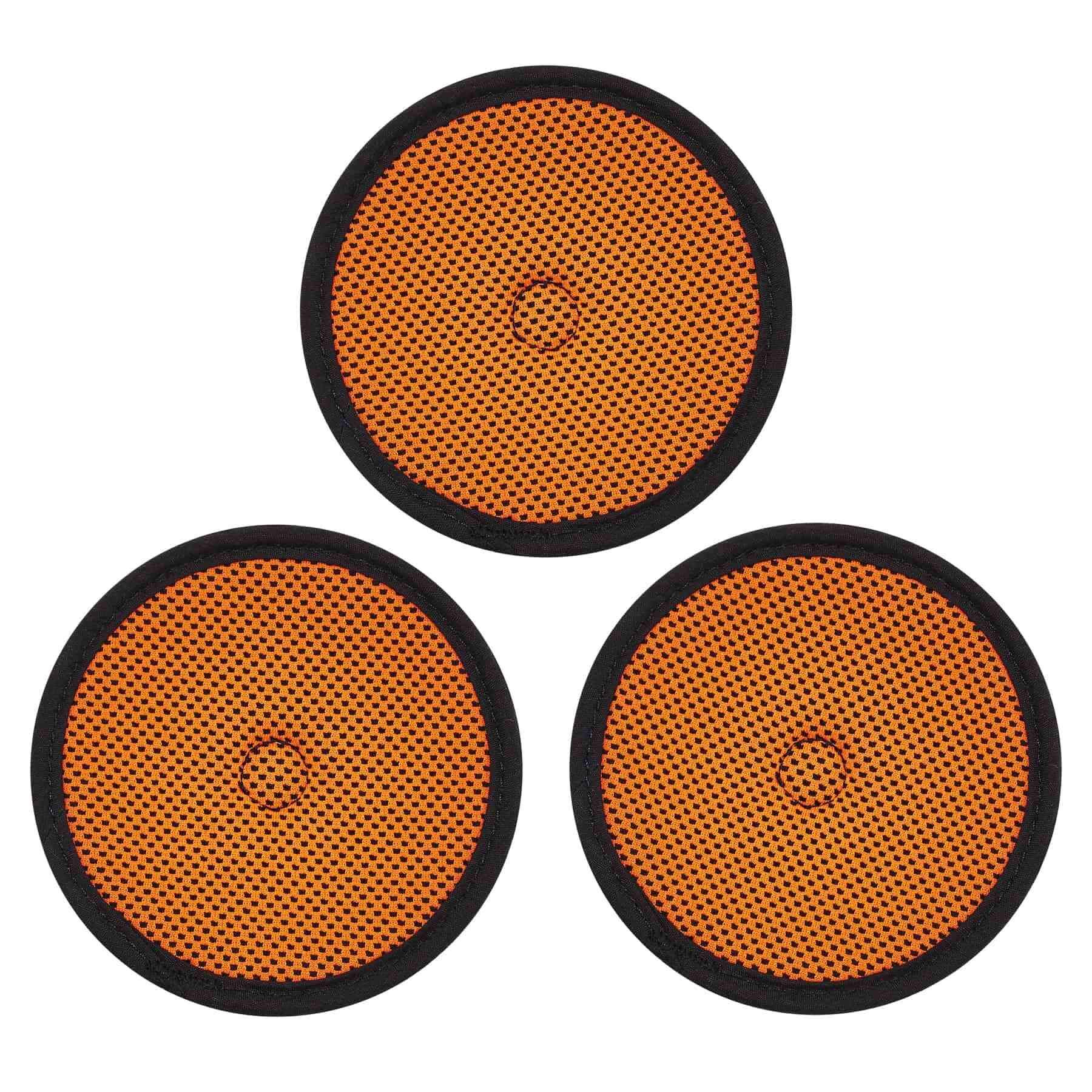 Hard Hat Replacement Top Pad Pack (Includes 3), Ergodyne Skullerz 8983,Orange, Medium