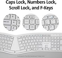 Kensington Pro Fit Ergonomic Wireless Keyboard - Grey (K75402US)