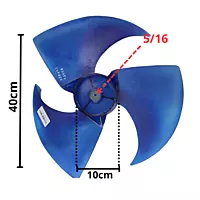 Aspa Condensador Largo 40cm, Ancho  10cm, Flecha 5/16 - 810848146