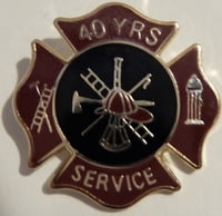 Firefighter Stock Service Award Pin