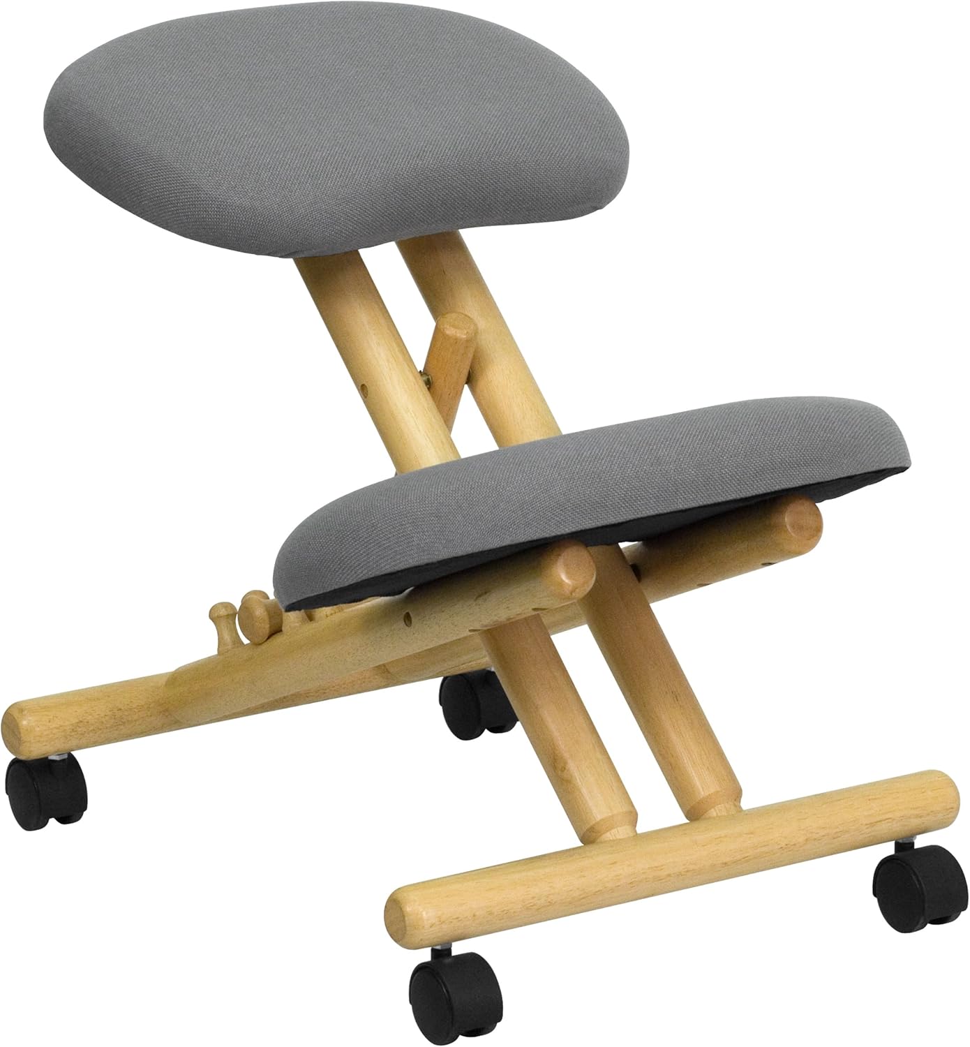 Flash Furniture Posey Mobile Wooden Ergonomic Kneeling Office Chair