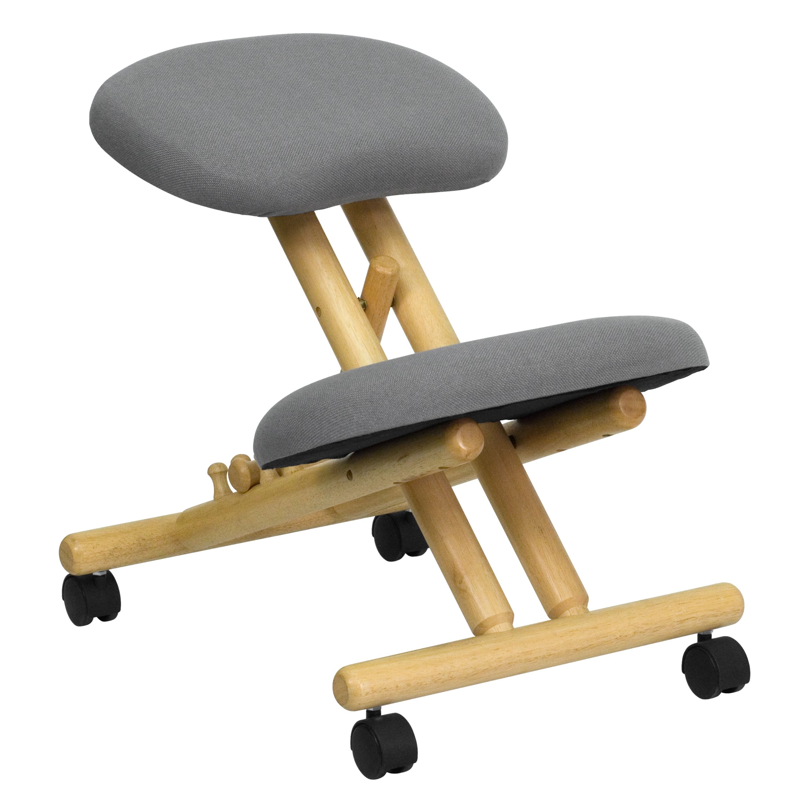 Flash Furniture Posey Mobile Wooden Ergonomic Kneeling Office Chair