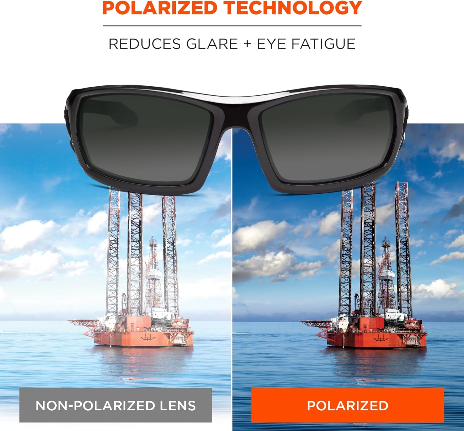 ERGODYNE Skullerz Odin Polarized Safety Sunglasses