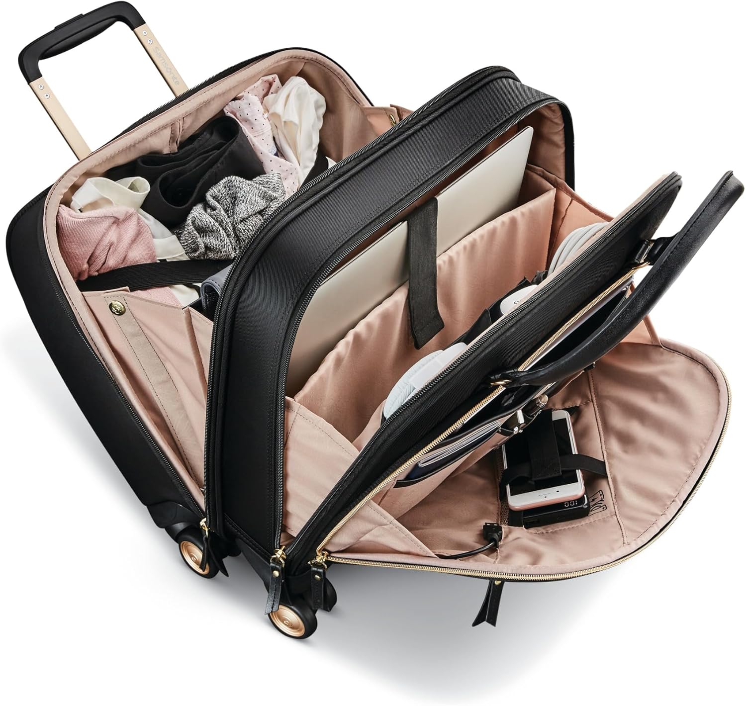 Samsonite Women's Mobile Solution Spinner Mobile Office Spinner Mobile Office Black