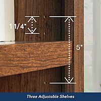 Sauder Select 5-Shelf Engineered Wood Bookcase