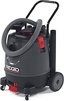 RIDGID 50338 1650RV Motor-on-Bottom Wet Dry Vacuum, 16-Gallon Shop Vacuum with Cart, 6.5 Peak HP Motor, Large Wheels
