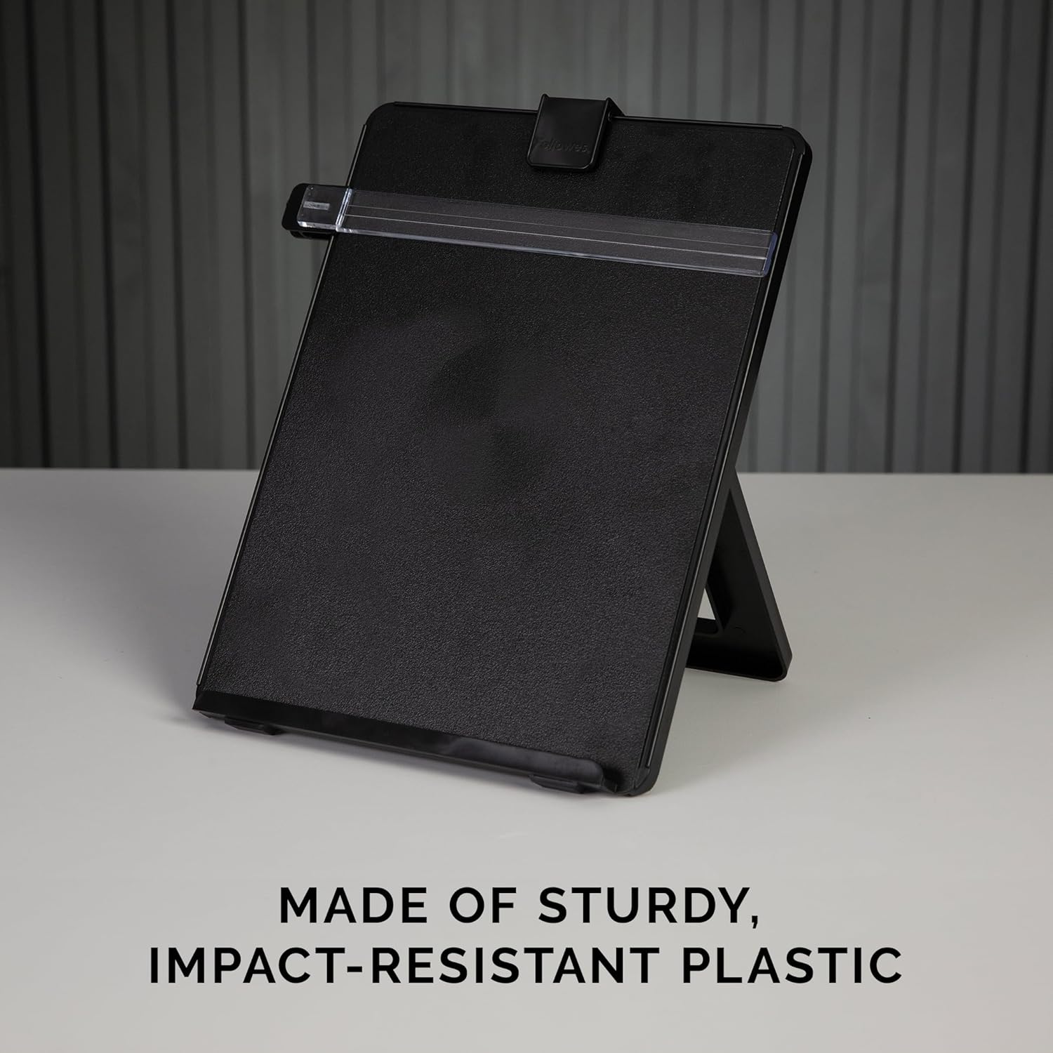 Fellowes Letter Sized Non-Magnetic Copyholder, Black (21106), 7.38 x 10.13 x 11.25 inches