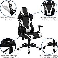Flash Furniture X20 X30 LeatherSoft Racing Gaming Chair Ergonomic High-Back Computer Chair