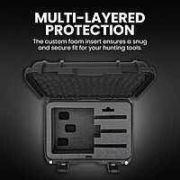 Nanuk 918 Waterproof Hard Gun Case for Revlovers with Custom 3UP Foam Insert Black