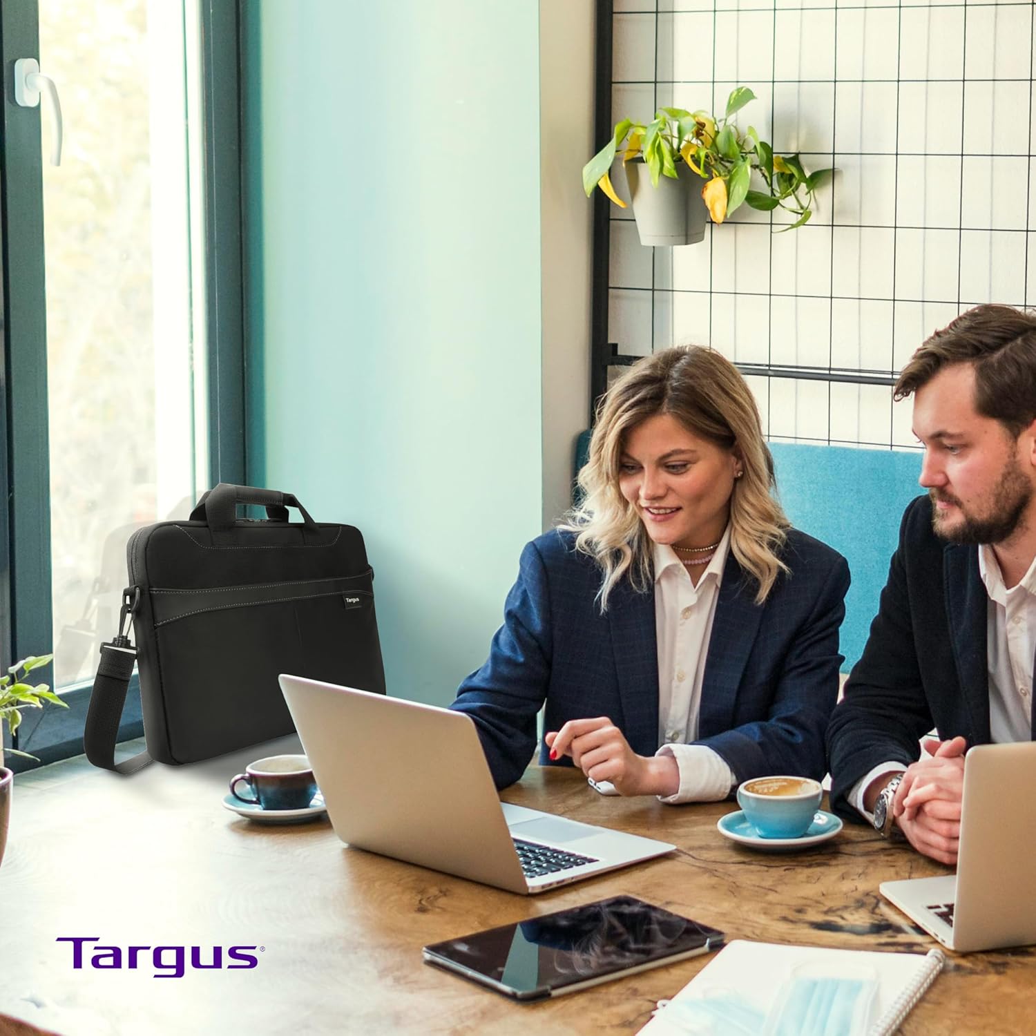 Targus Laptop Slim Briefcase for Laptops up to 15.6-inches Over-the-shoulder Case for Dell HP Lenovo Apple and Microsoft