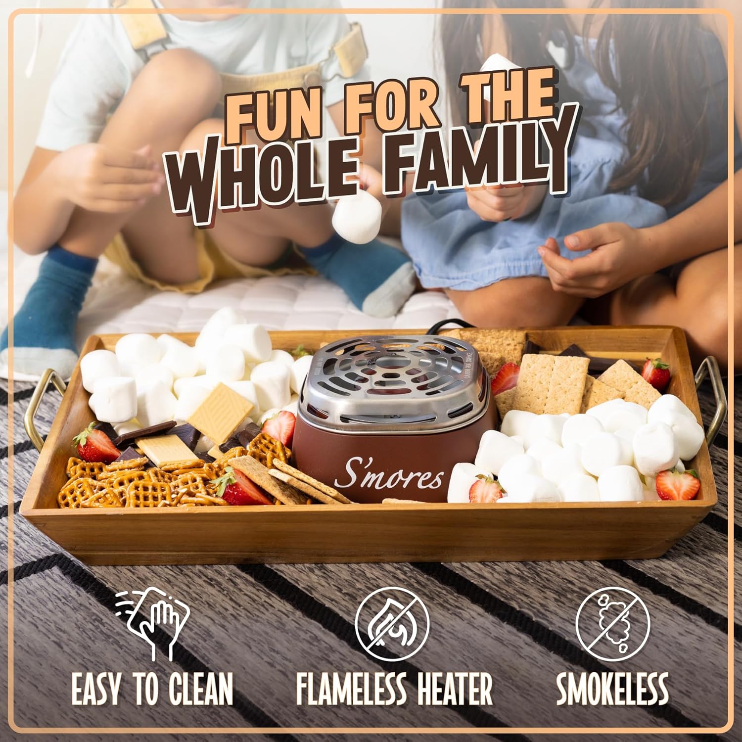 NOSTALGIA Indoor Electric Tabletop S'mores & Fondue Maker