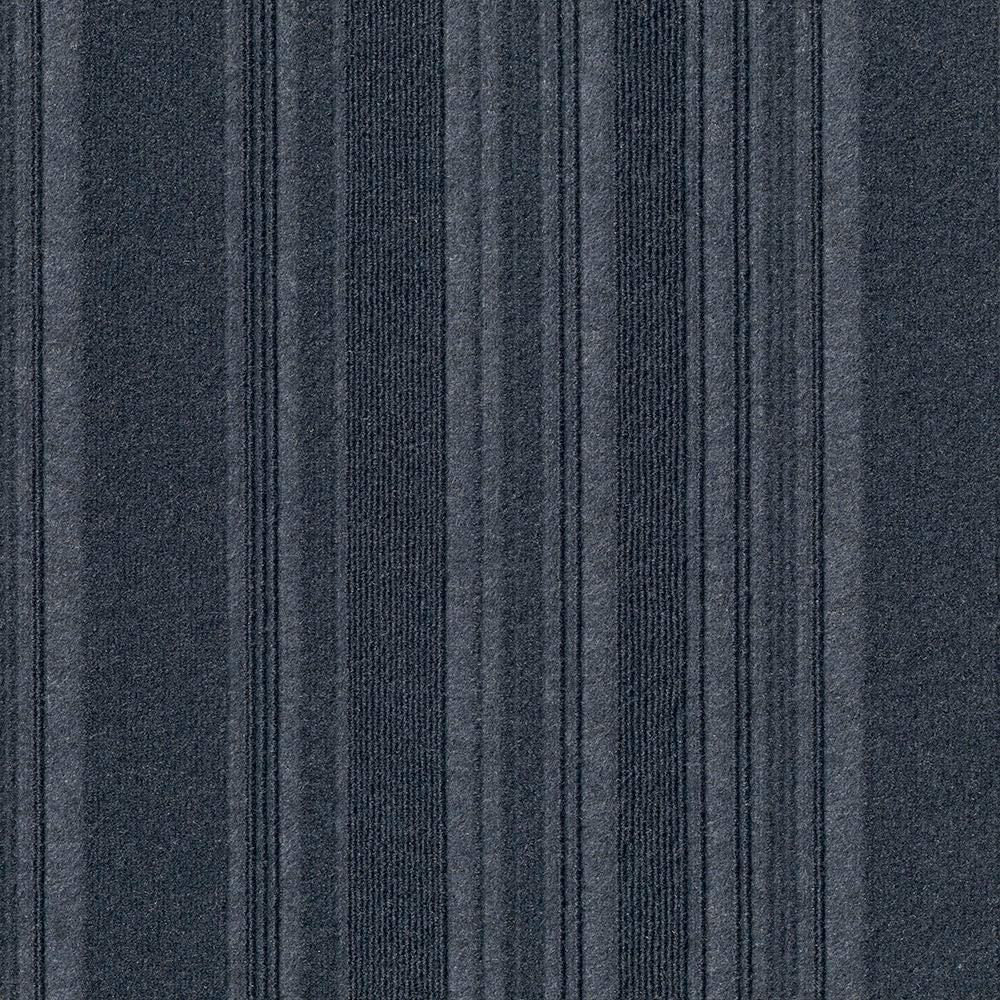 Foss Peel and Stick First Impressions Barcode Rib O. Blue 24 in. x 24 in. Commercial Carpet Tile (15 Tiles/Case)