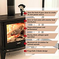 UltrAir Heat Powered Stove Fan - Powerful Classic Design, High Performance, Perfect for Wood Stoves