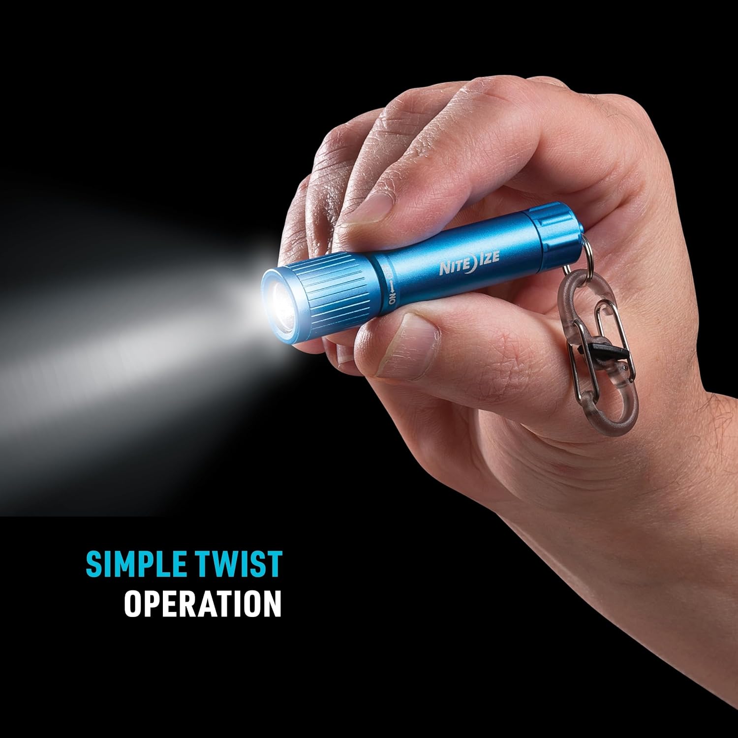 NITE-IZE Radiant 100 Keychain Flashlight - Waterproof Mini Flashlight