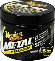 Meguiar's G211606 Metal Polish, Safe for All Uncoated Metals, Removes Stains and Swirls for a Quick and Easy Clean
