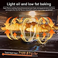 AMZCHEF Estufa de gas RV de 21 pulgadas de 12 V con 3 quemadores AMZCHEF Estufa de gas RV de 21 pulgadas de 12 V con 3 quemadores