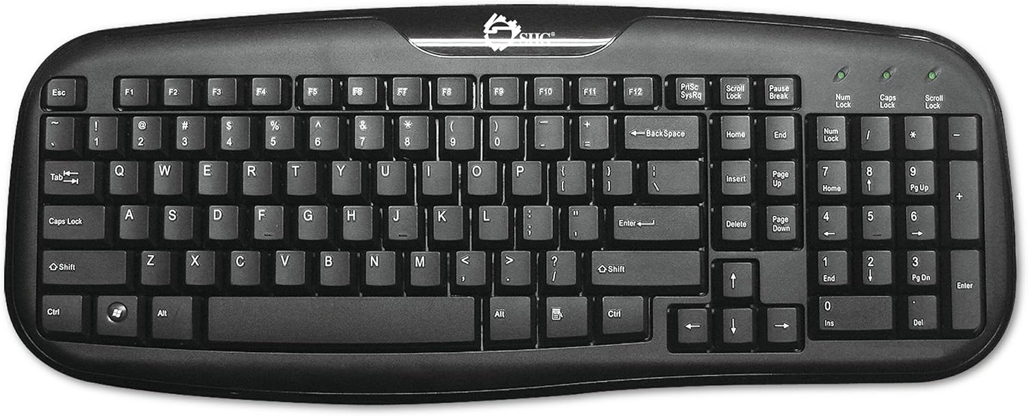 SIIG USB 1.1 Desktop Keyboard (JK-US0012-S1), Black
