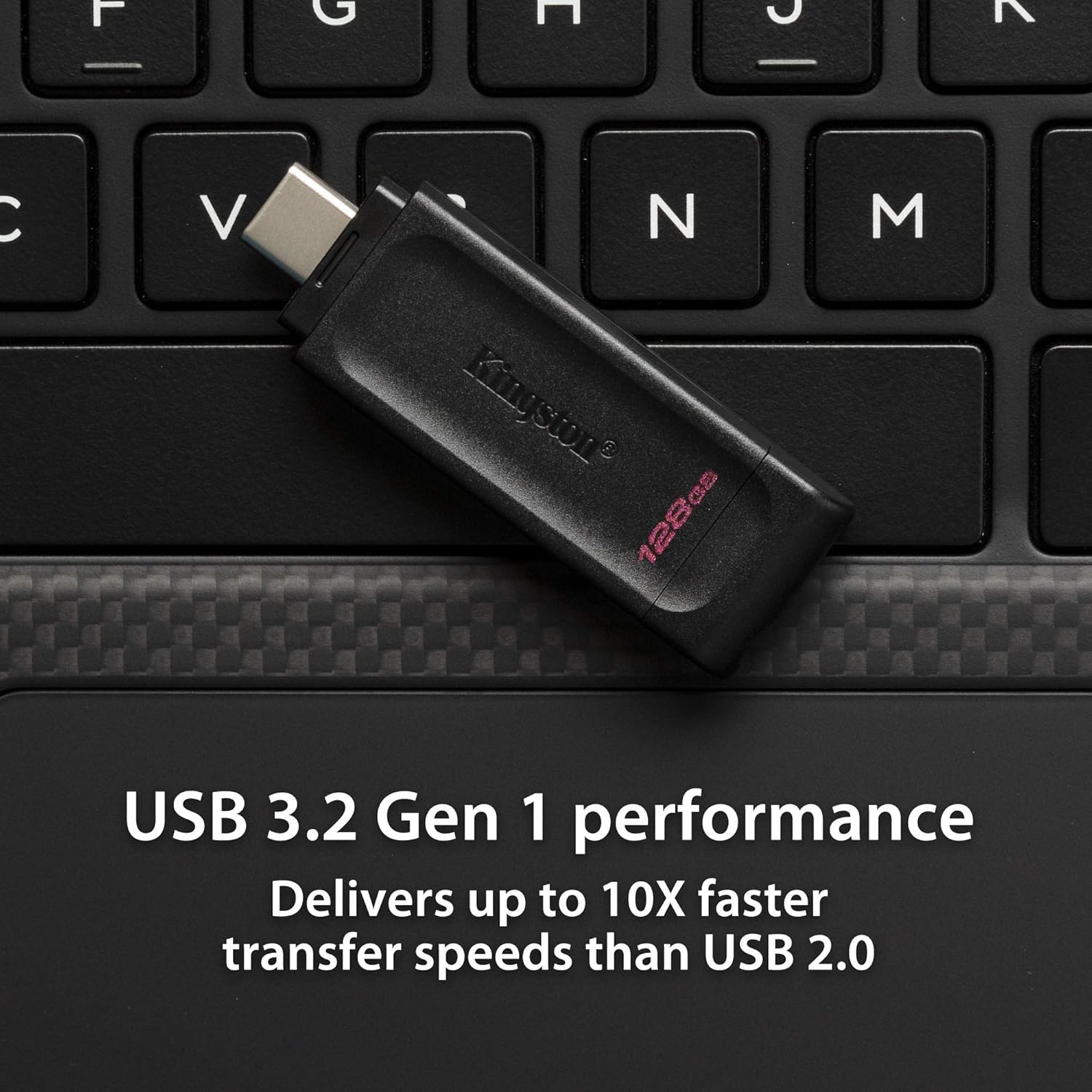Kingston DataTraveler 70 64GB Portable and Lightweight USB-C flashdrive with USB 3.2 Gen 1 speeds DT70/64GB