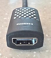 Belkin Mini DisplayPort to HDMI Adapter, 4K - HDMI/Mini DisplayPort A/V Cable - F2CD079BT