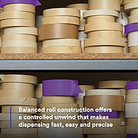Scotch 3M Performance Masking Tape 2364, Clean Removal, Versatile Adhesive, Tan Color, 6.5 mil, 72 mm x 55 m, 12/Case