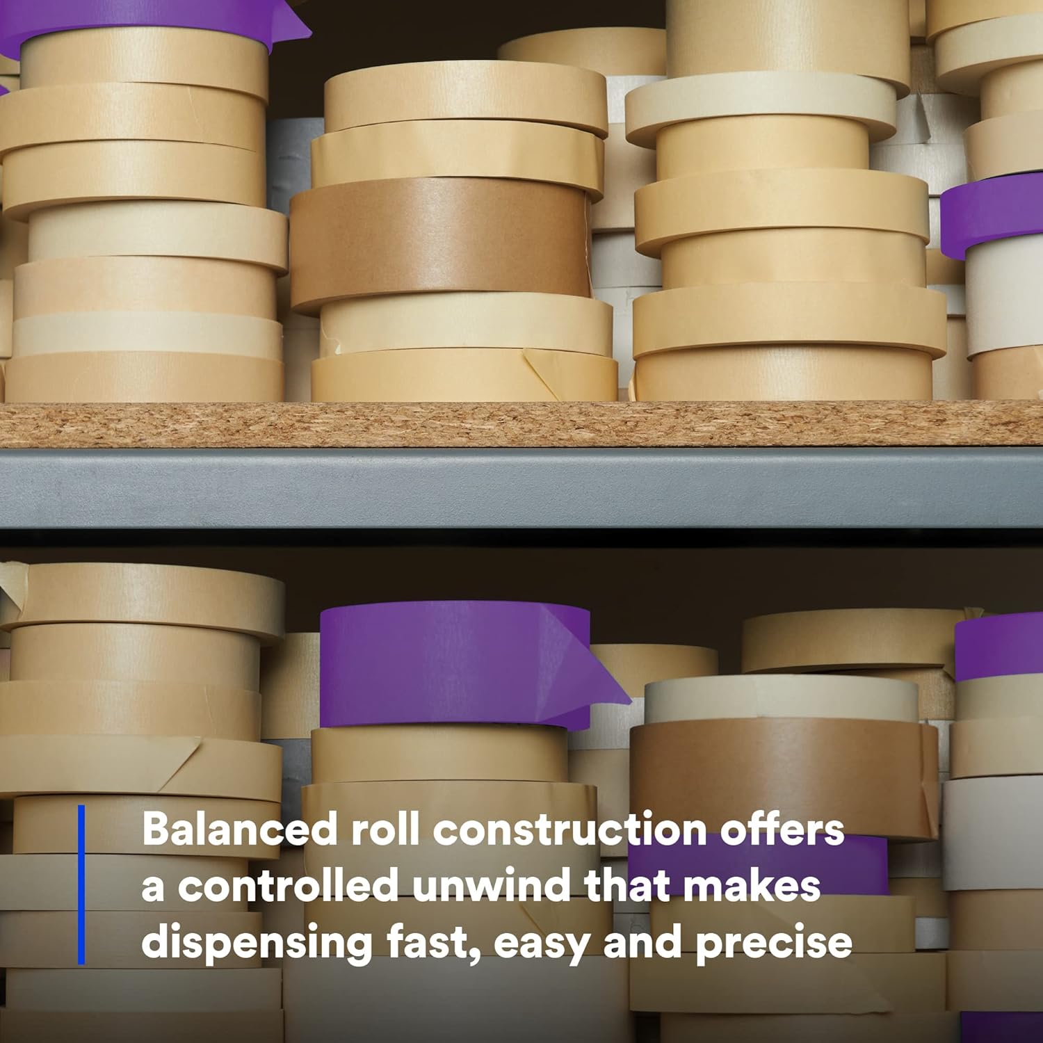 3M Performance Masking Tape 2364, Clean Removal, Versatile Adhesive, Tan Color, 6.5 mil, 48 mm x 55 m, 24/Case