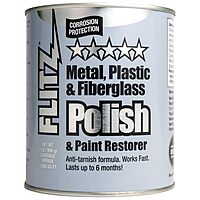 Flitz Multi-Purpose Metal Polish Paste - 2lb Can of USA-Made Metal Scratch Remover - Works on Stainless Steel, Chrome