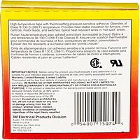 3M Glass Cloth Electrical Tape 27, 3/4 in x 66 ft, 1 Roll, Non-Corrosive Adhesive, Pressure Sensitive, High Temperature