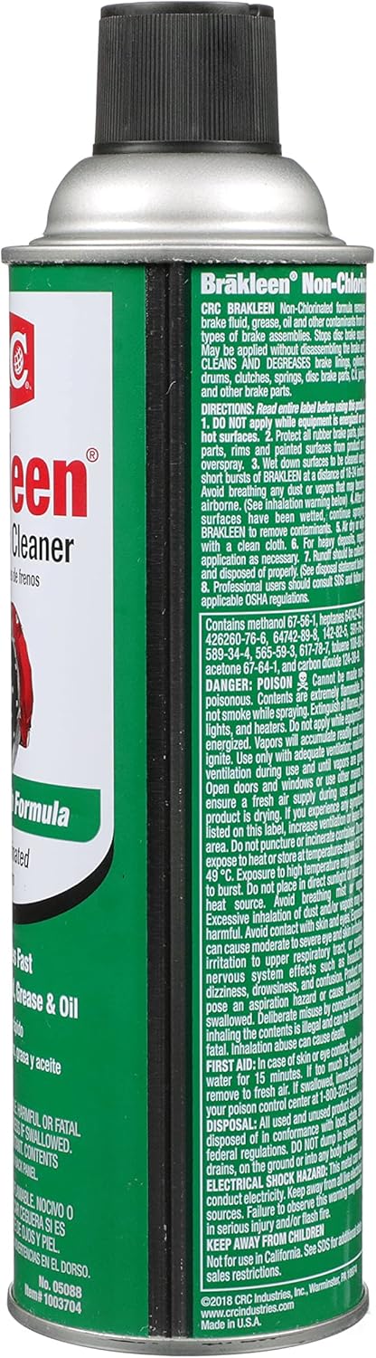 CRC 05088 Brakleen Non-Chlorinated Brake Parts Cleaner - 14 Wt Oz.