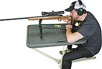 Caldwell 7 Rest Adjustable Ambidextrous Adjustable Rifle Shotgun Gun Shooting Rest for Range, Outdoors, Sight In