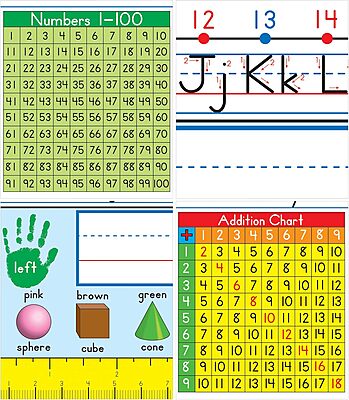 CARSON DELLOSA EDUCATION Traditional Manuscript Desk Name Plates