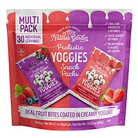 Nature's Garden Probiotic Yoggies Multi Pack, 21oz (Strawberry Yoggies 15x0.7 oz +Mixed Berry Yoggies 15x0.7 oz)