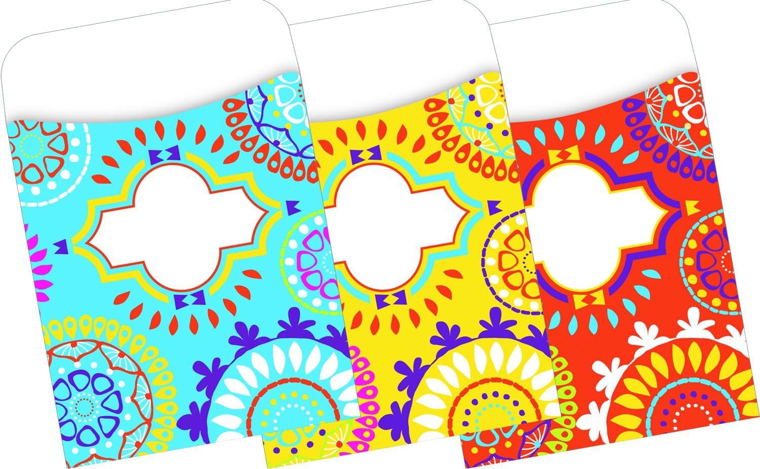 Barker Creek Peel & Stick Library Pockets, Curated Collection, 15 Designs, 3-1/2" x 5-1/8", 150 per Set (3533)