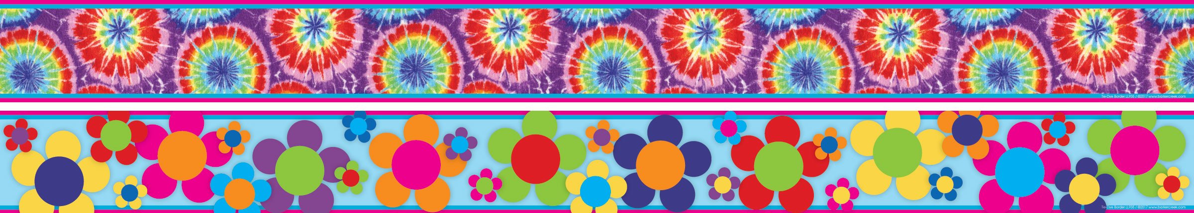 BARKER CREEK Double-Sided Bulletin Board Borders, 3" x 35", 12-Pack