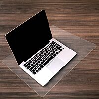 Floortex® Pack of 2 Polycarbonate Rectangular Desk Pads- 17" x 22" 22" x 17"