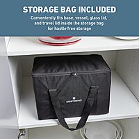 West Bend Versatility Slow Cooker Large Capacity Non-stick Cooking Vessel & Variable Temperature Heating Base Includes Travel Lid and Storage Bag, Range and Oven-Safe Cooking Pot, 5-Quart, Silver