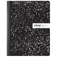 Office Depot® Brand Composition Books, 7-1/2" x 9-3/4", College Ruled, 100 Sheets, Black/White, Case Of 24 Notebooks