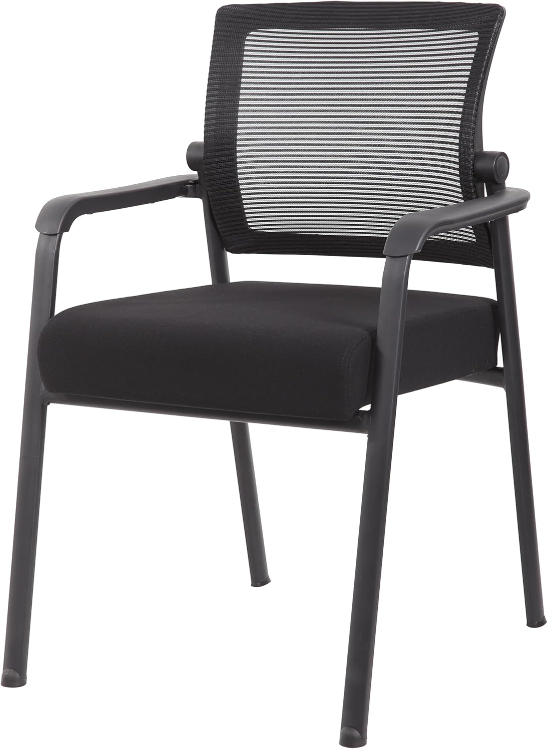 Boss Office Products Mesh 4-Legged Guest Chair, Black