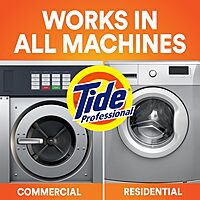 Tide Professional Commercial Liquid Laundry Detergent, Floral, 105 Fl oz, 80 Loads (4-Pack)