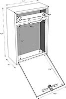 Mail Boss High Security Locking Wall-Mount Mail Drop Box