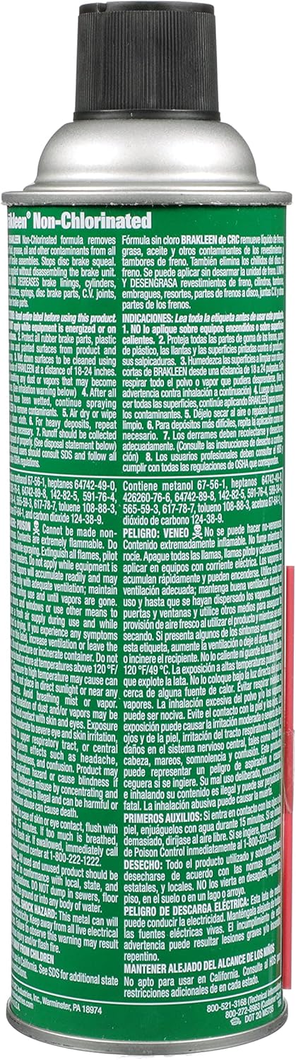 CRC 05088 Brakleen Non-Chlorinated Brake Parts Cleaner - 14 Wt Oz.