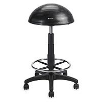 Gaiam Balance Ball Chair Stool, Half-Dome Stability Ball Adjustable Tall Office Black | 33-Inch
