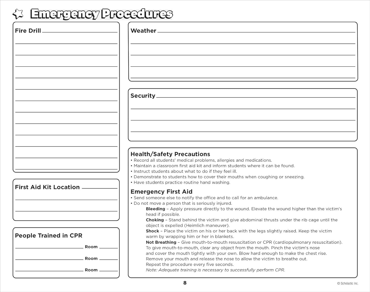 Scholastic Daily Plan Book For Preschool, 2nd Edition, 12in x 9 1/2in, Pink