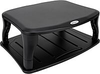 Targus Universal Monitor Stand, 5-9/16inH x 14inW x 19-13/16inD, Black