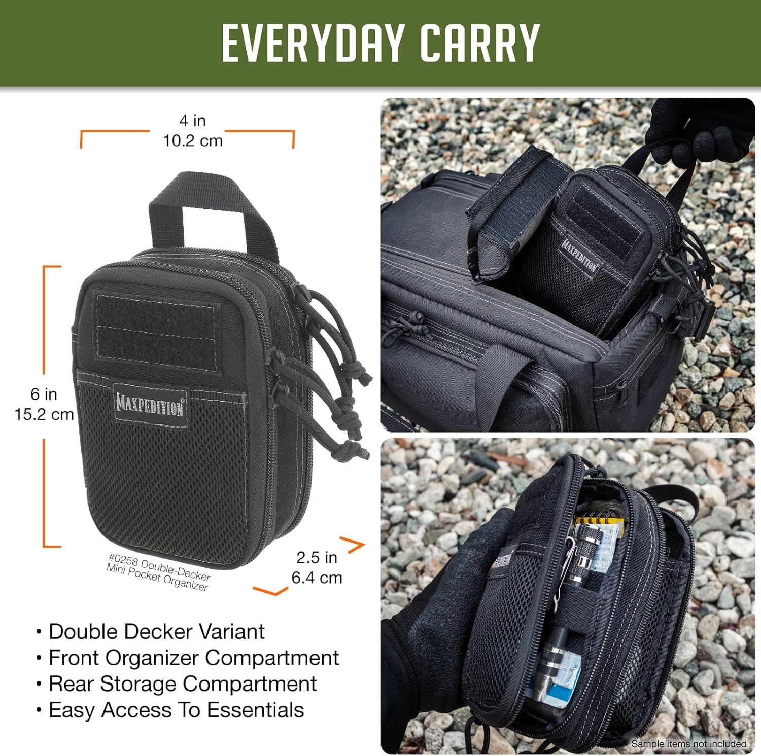 MAXPEDITION Double-Decker Mini Pocket Organizer EDC Pouch