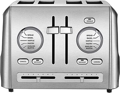 Cuisinart CPT-640P1 4-Slice Custom Select Toaster, Stainless Steel