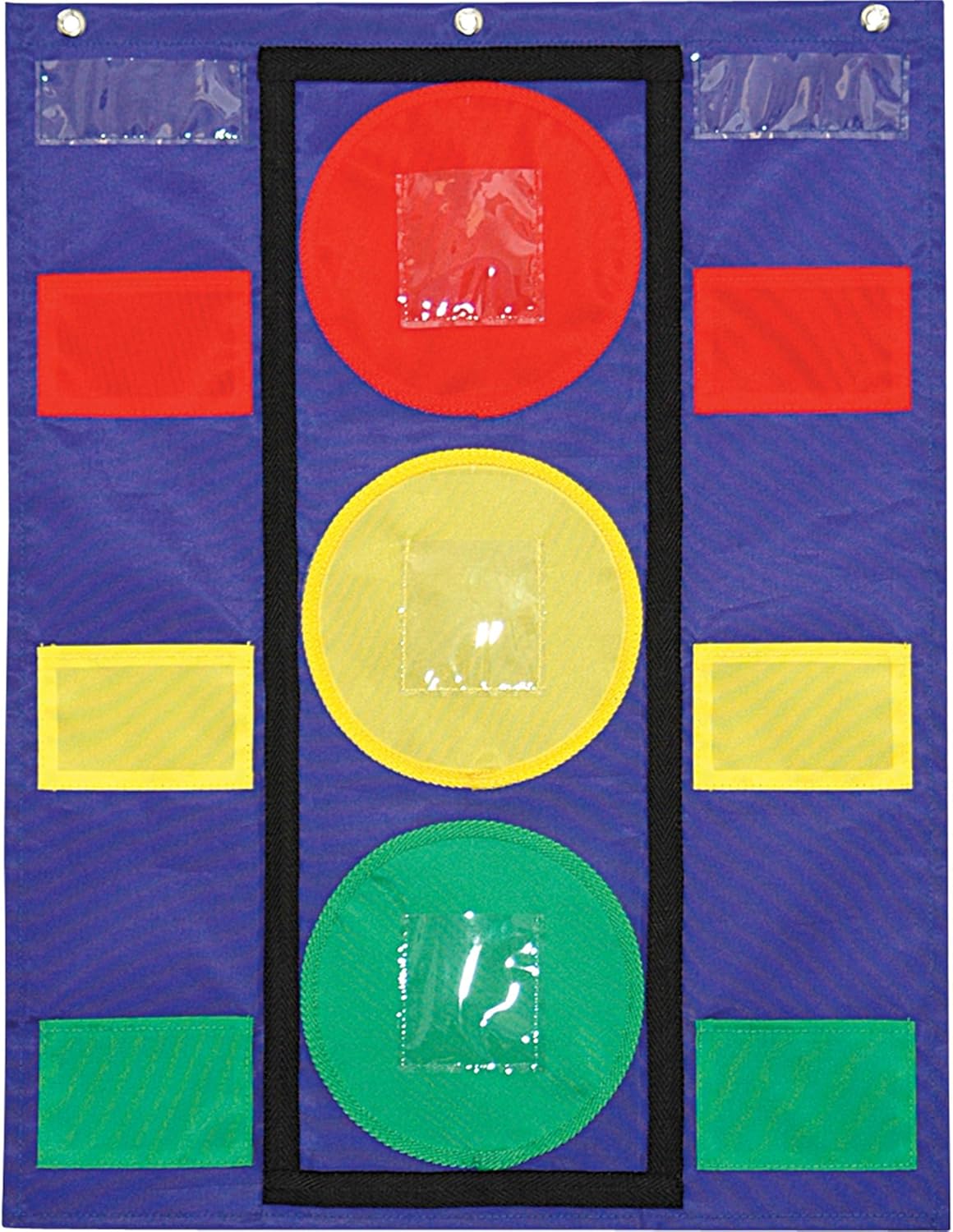 Carson Dellosa 26" x 19.75" Stoplight Behavior Charts for Kids at Home, Pocket Chart With Red, Green