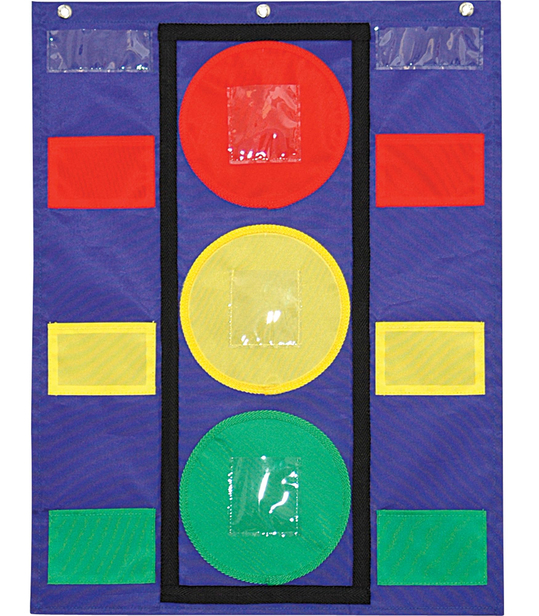 Carson Dellosa 26" x 19.75" Stoplight Behavior Charts for Kids at Home, Pocket Chart With Red, Green