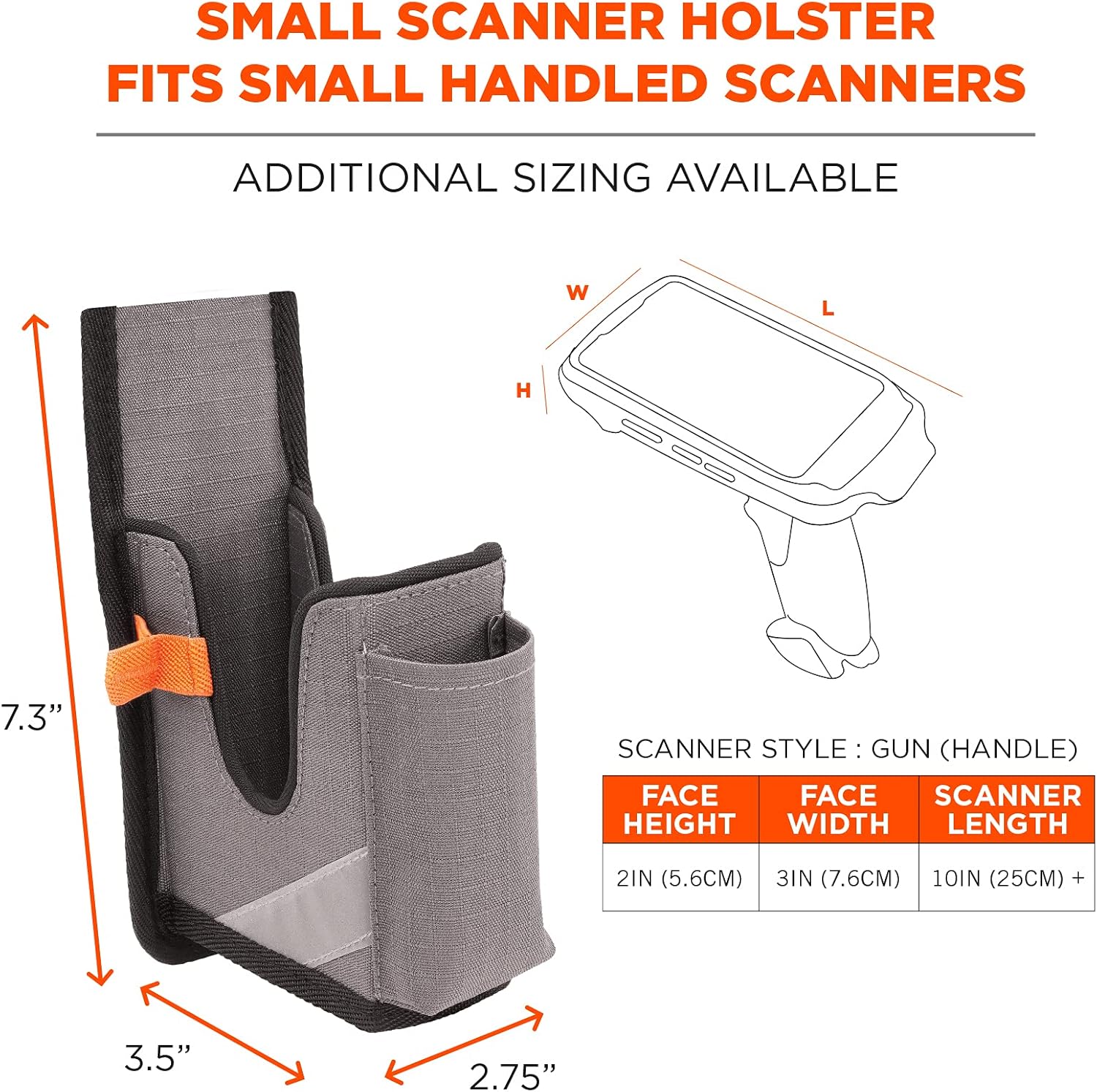ERGODYNE Squids Barcode Scanner Holster with Belt Clip or Loop